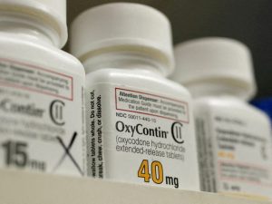 FILE PHOTO: Bottles of prescription painkiller OxyContin, 40mg pills, made by Purdue Pharma L.D. sit on a shelf at a local pharmacy in Provo Oxycontin For Sale Europe